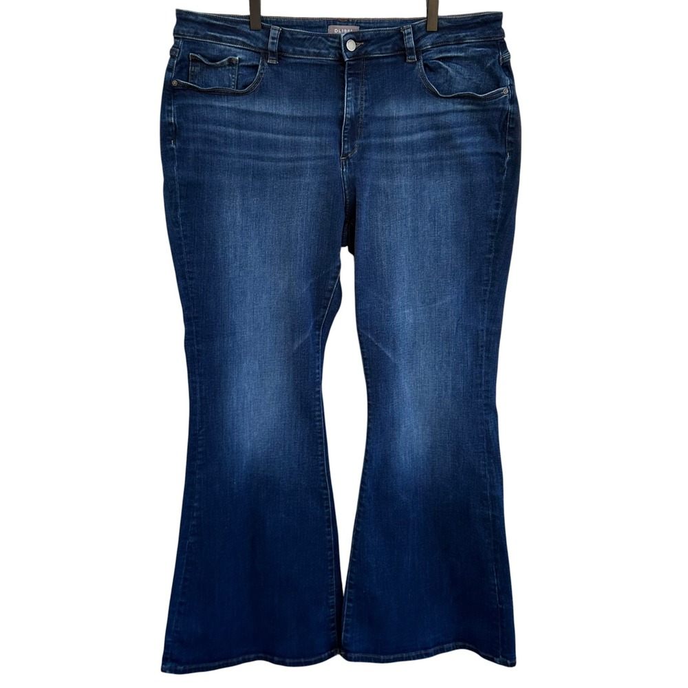 DL1961 Bridget High Rise Instasculpt Bootcut Jeans 22W Dark Wash Peak Flared